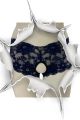 Panty ouvert Spitze blau